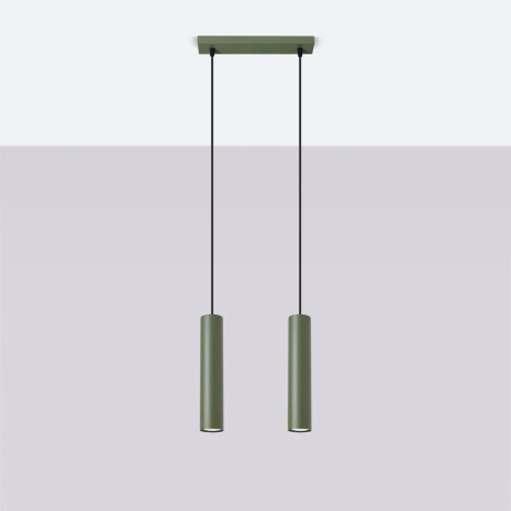 Pendant lamp LAGOS 2 olive green