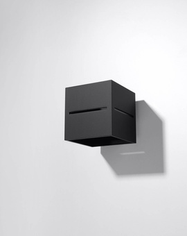 Wall lamp LOBO black + 1x LED Bulb G9 4000K Cool White 4.5W 530lm