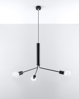 Chandelier DUOMO 3D + 3x LED Bulb E27 3000K Warm 7.5W 620lm