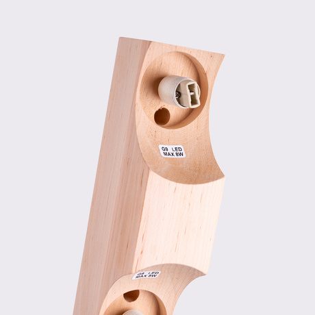 Ceiling lamp BULBO 2 natural wood