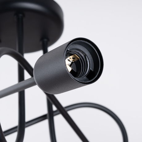 Chandelier SUPEŁ 3 black = 3X LED Bulb E27 3000K 7W 760lm