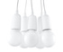 Hanging lamp DIEGO 5 white + 5 x LED Bulb E27 4000K Cool White 7.5W 650lm