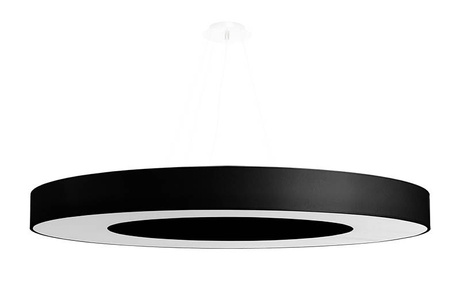 Chandelier SATURNO SLIM 90 black + 8x LED Bulb E27 4000K Cool White 7.5W 650lm