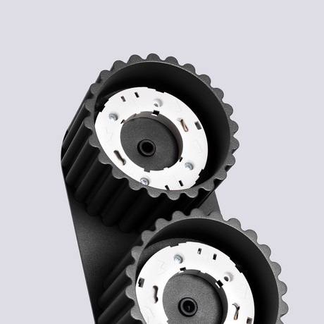 Ceiling lamp AURA 2 black Gx53