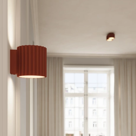 Ceiling lamp AURA 2 red ochra Gx53