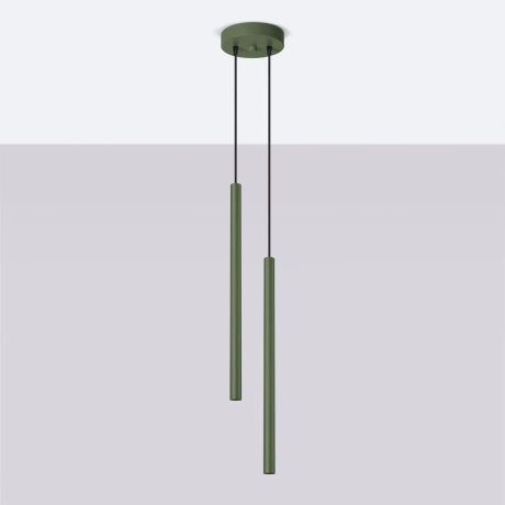 Pendant lamp PASTELO 2 olive green