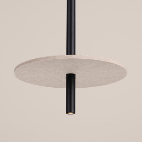 Pendant lamp FELTRO 1 black/beige