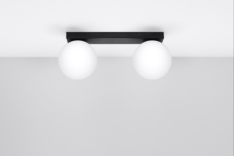 Ceiling lamp YOLI 2 black + 2x LED Bulb G9 4000K Cool White 4.5W 460lm