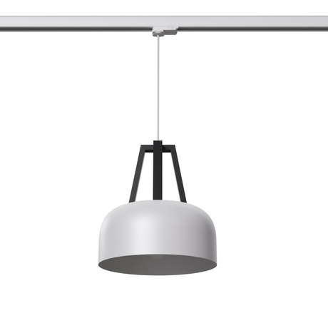 Pendant lamp CASCO white/black E27 4000K 7,5W 690lm