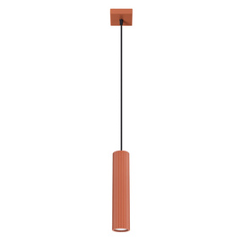 Pendant lamp KARBON 1 red ochre
