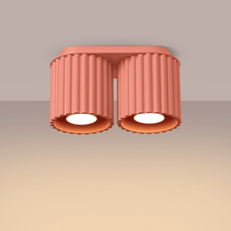 Ceiling lamp AURA 2 peach GU10