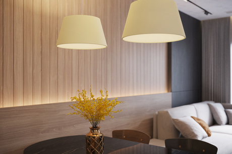 Chandelier CONO 45 white + 3x LED Bulb E27 4000K Cool 7.5W 650lm