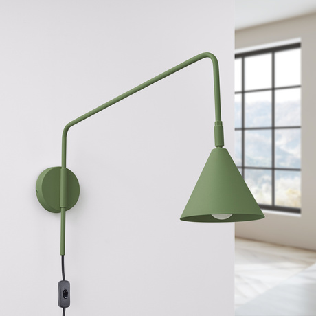 Wall lamp NOX olive green