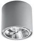 Ceiling lamp TIUBE gray + 1x LED Bulb GU10 AR111 3000K WARM 12W 800lm