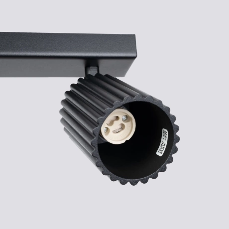 Ceiling lamp KARBON 3L black