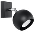 Wall lamp OCULARE 1 black + 1x LED bulb GU-10 4000K Cold 7W 630lm