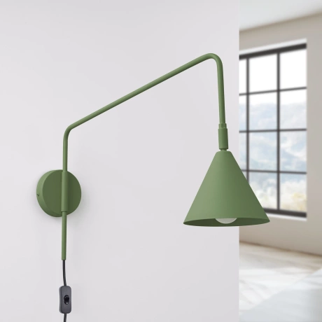 Wall lamp NOX olive green