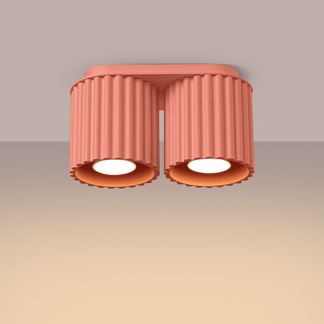 Ceiling lamp AURA 2 peach GU10