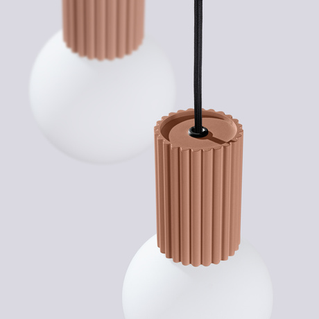 Pendant lamp HALO 3P mocha