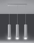 Hanging Lamp LAGOS 3 white + 3x LED Bulb GU-10 4000K Cool White 7W 630lm