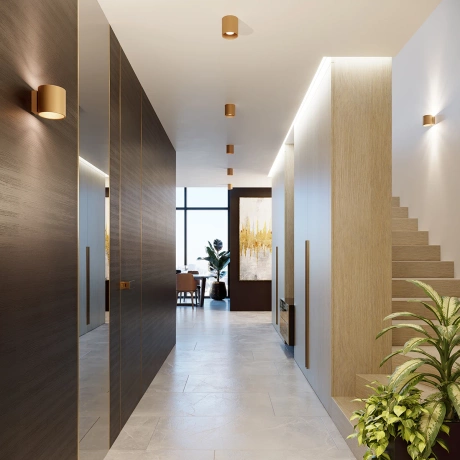 Wall lamp ORBIS 1 gold