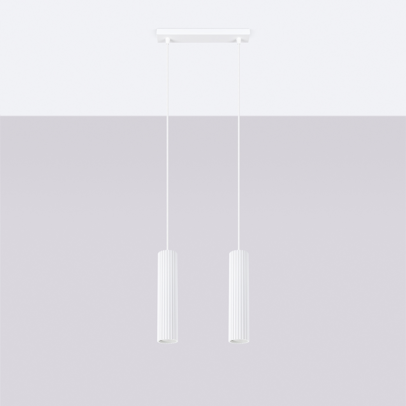 Pendant lamp KARBON 2 white