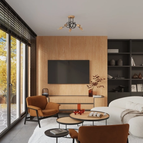 Chandelier EMBER 3 schwarz