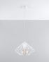 Hanging lamp UMBERTO white + 1x LED Bulb E27 3000K Warm 7.5W 620lm