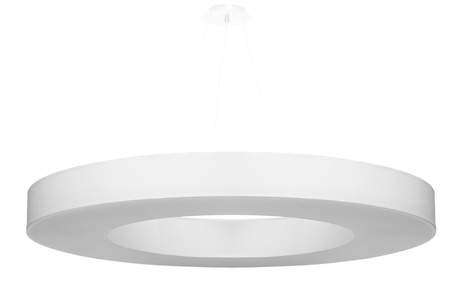 Chandelier SATURNO SLIM 90 white + 8x LED Bulb E27 3000K Warm 7.5W 620lm