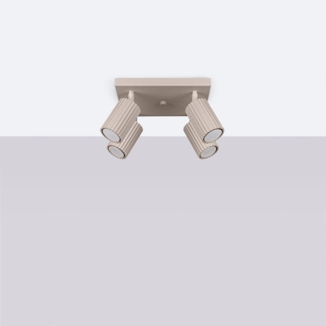 Ceiling lamp KARBON 3L taupe