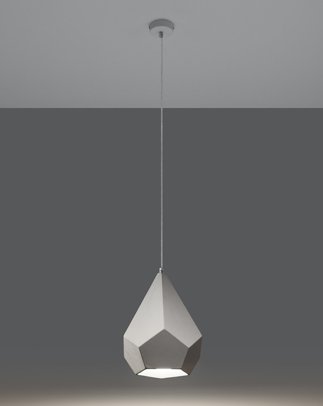 Ceiling ceramic lamp PAVLUS white + 1x LED Bulb E27 4000K Cool White 7.5W 650lm