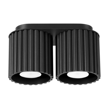 Ceiling lamp AURA 2 black GU10