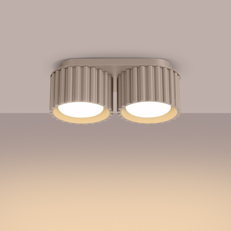 Ceiling lamp AURA 2 taupe Gx53