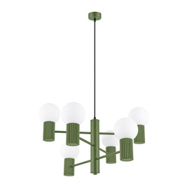 Chandelier HALO 6 olive green