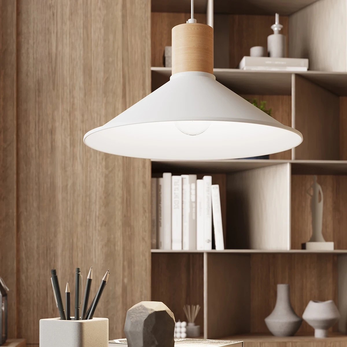 Pendant lamp JAGA white