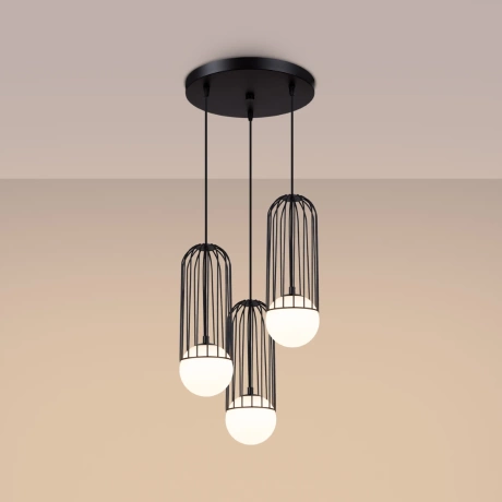 Pendant lamp BRINA 3P black