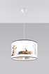 Ceiling lamp CATS 40 + 1x LED Bulb E27 3000K Warm 7.5W 620lm