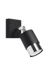 Wall lamp NERO black/chrome + 1x LED bulb GU-10 3000K Warm 7W 620lm