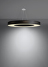 Chandelier SATURNO SLIM 90 black + 8x LED Bulb E27 4000K Cool White 7.5W 650lm