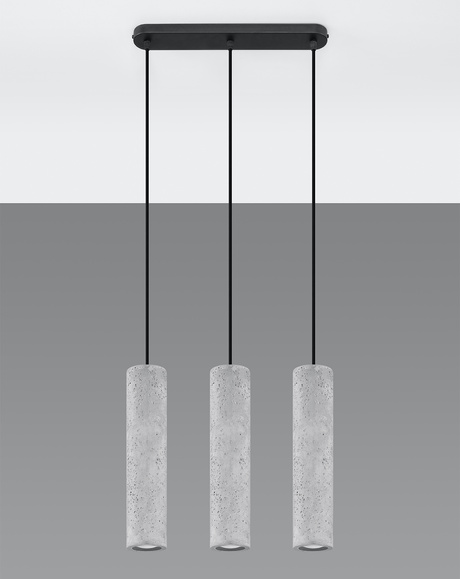 Ceiling light fixture LUVO with 3x LED GU-10 4000K Cool White 7W 630lm bulbs