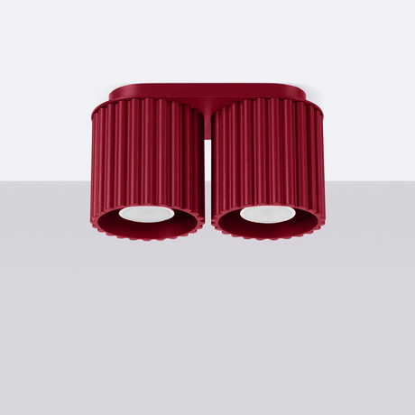 Ceiling lamp AURA 2 burgundy GU10