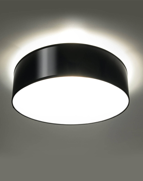 Ceiling lamp fixture ARENA 35 BLACK + 2x LED Bulb E27 3000K Warm 7.5W 620lm