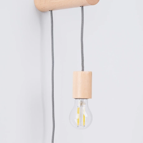 Wall lamp NIMBI E27 with a switch