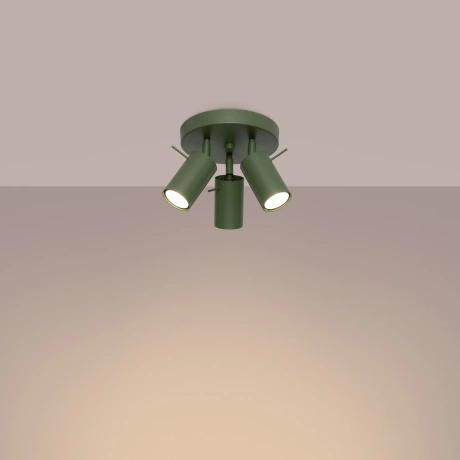 Ceiling lamp RING 3P olive green