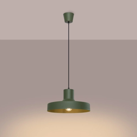 Pendant lamp BILO olive green