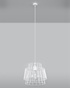 Hanging lamp GATE white + 1x LED Bulb E27 4000K Cool White 7.5W 650lm