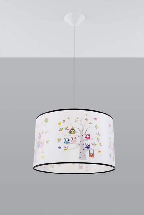 Hanging lamp OWLS 40 + 1x LED Bulb E27 4000K Cool 7.5W 650lm