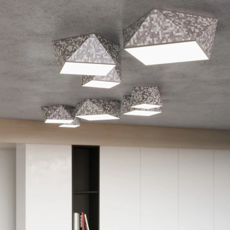 Ceiling lamp HEXA 25 silver