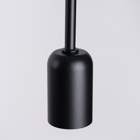 Wall lamp SUPEŁ black + 1X LED bulb E27 3000K 7W 760lm