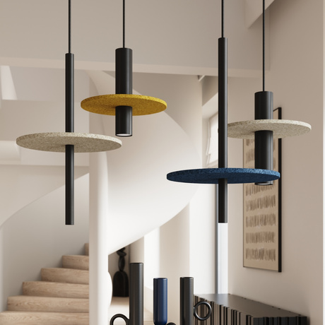 Pendant lamp FELTRO 1 black/beige